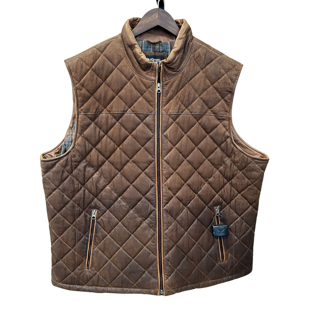 QUILTED VEST TAN - MV-1001