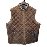 QUILTED VEST TAN - MV-1001